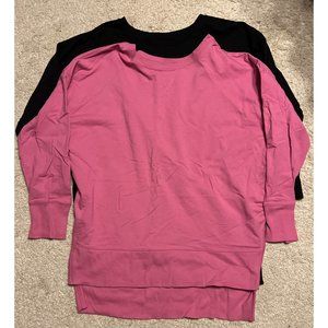 Terra & Sky Plus Size Solid French Terry Sweatshirts